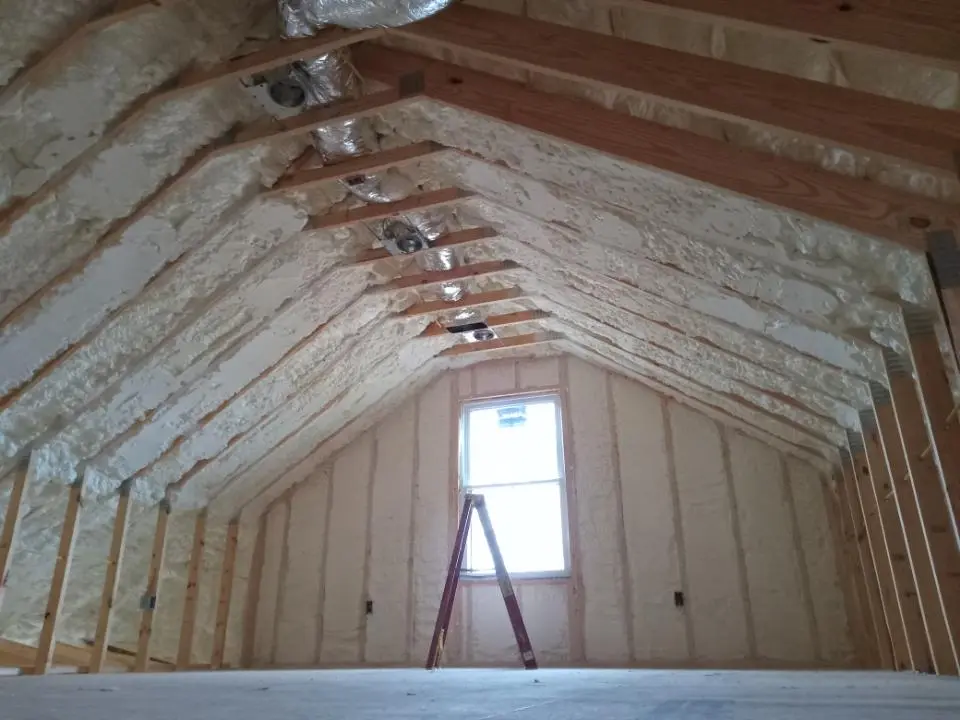 Spray foam roofing application for Crawl Space Insulation project in Silver Firs